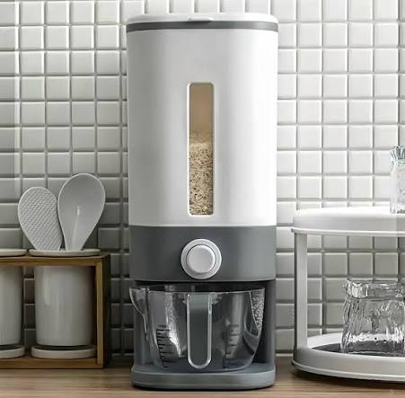 DISPENSADOR DE ARROZ 22 LIBRAS CON DOSIFICADOR Y TAZA MEDIDORA