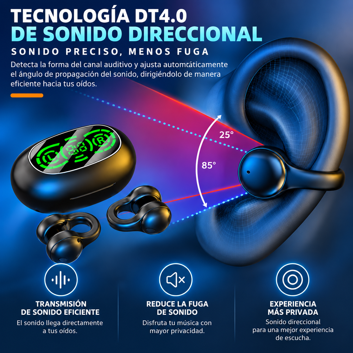 AUDÍFONOS INALÁMBRICOS X52 OPEN-EAR – COMODIDAD Y LIBERTAD EN CADA MOMENTO