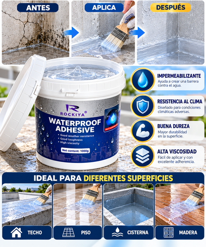 ADHESIVO IMPERMEABILIZANTE ROCKIYA 1000G