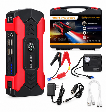 ARRANCADOR PORTÁTIL MULTIFUNCIÓN PARA VEHÍCULOS | JUMP STARTER + POWER BANK