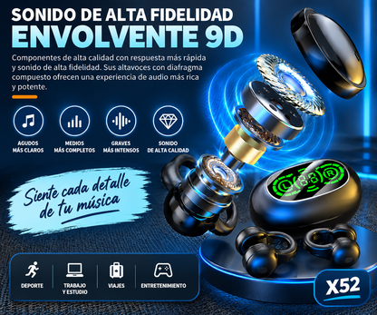 AUDÍFONOS INALÁMBRICOS X52 OPEN-EAR – COMODIDAD Y LIBERTAD EN CADA MOMENTO